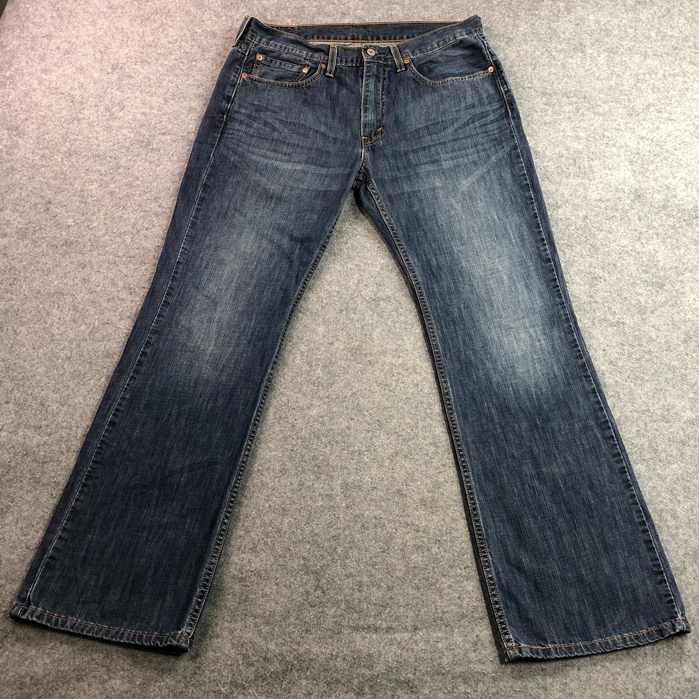 Levi's Mens 527 Slim Bootcut Jeans 34x32 Blue Medium Wash Denim 05527-0239